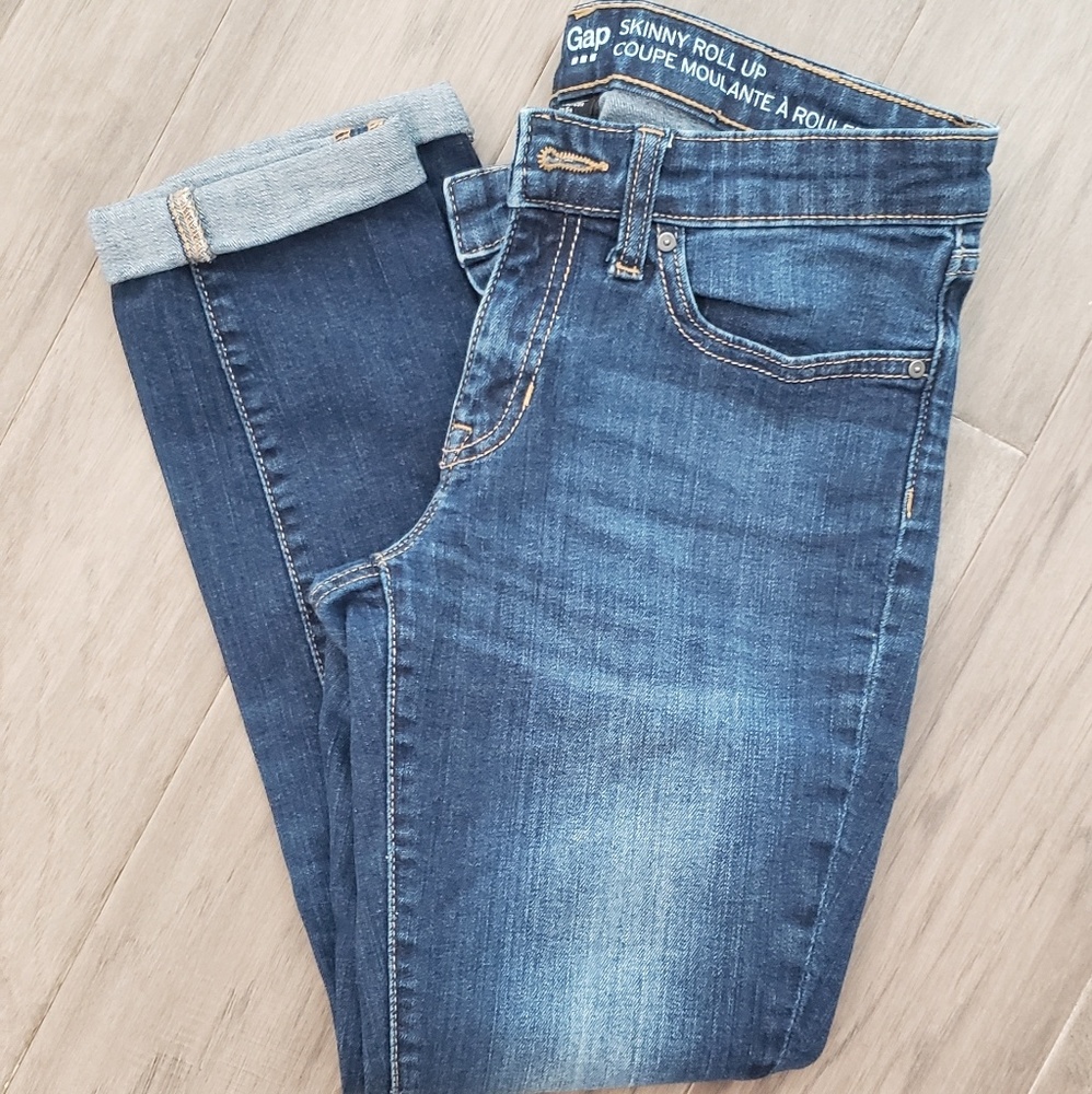Gap Skinny Roll Up Jeans